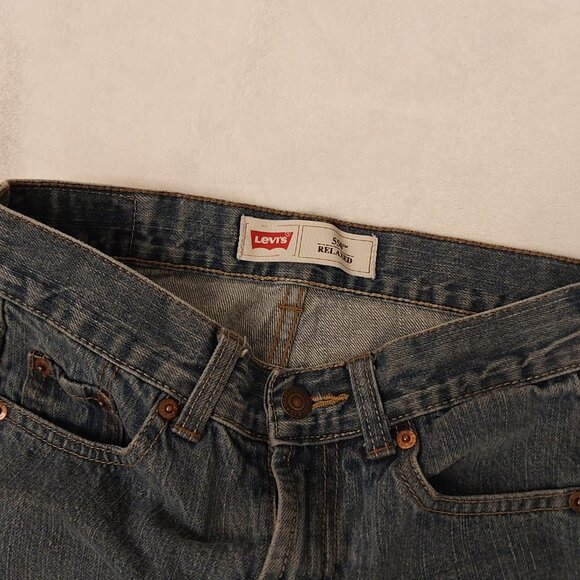 Levi Strauss & Co. 550 Kids Relaxed Fit Blue Jeans | Size 10 Regular | Durable - Picture 3 of 7